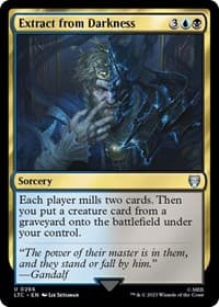 Extract from Darkness - Commander: The Lord of the Rings: Tales of Middle-earth - Magic: The Gathering card