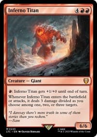 Inferno Titan - Commander: The Lord of the Rings: Tales of Middle-earth - Magic: The Gathering card