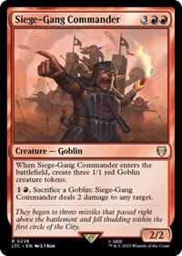 Siege-Gang Commander - Commander: The Lord of the Rings: Tales of Middle-earth - Magic: The Gathering card