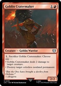 Goblin Cratermaker - Commander: The Lord of the Rings: Tales of Middle-earth - Magic: The Gathering card