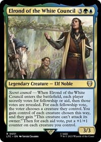 Elrond of the White Council - Commander: The Lord of the Rings: Tales of Middle-earth - Magic: The Gathering card