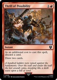 Thrill of Possibility - Commander: The Lord of the Rings: Tales of Middle-earth - Magic: The Gathering card