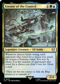 Erestor of the Council - Commander: The Lord of the Rings: Tales of Middle-earth - Magic: The Gathering card