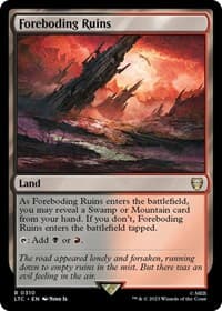Foreboding Ruins - Commander: The Lord of the Rings: Tales of Middle-earth - Magic: The Gathering card