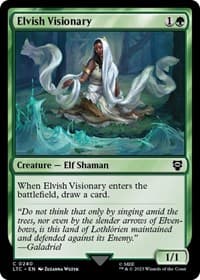 Elvish Visionary - Commander: The Lord of the Rings: Tales of Middle-earth - Magic: The Gathering card
