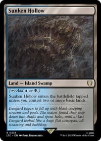 Sunken Hollow - Commander: The Lord of the Rings: Tales of Middle-earth - Magic: The Gathering card