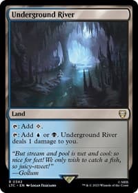 Underground River - Commander: The Lord of the Rings: Tales of Middle-earth - Magic: The Gathering card