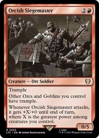 Orcish Siegemaster - Commander: The Lord of the Rings: Tales of Middle-earth - Magic: The Gathering card