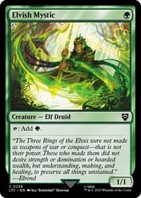 Elvish Mystic - Commander: The Lord of the Rings: Tales of Middle-earth - Magic: The Gathering card