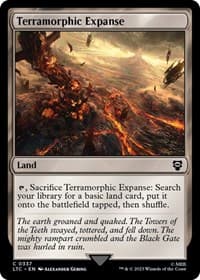 Terramorphic Expanse - Commander: The Lord of the Rings: Tales of Middle-earth - Magic: The Gathering card