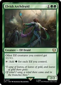 Elvish Archdruid - Commander: The Lord of the Rings: Tales of Middle-earth - Magic: The Gathering card