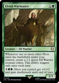 Elvish Warmaster - Commander: The Lord of the Rings: Tales of Middle-earth - Magic: The Gathering card