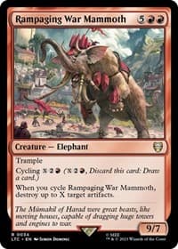Rampaging War Mammoth - Commander: The Lord of the Rings: Tales of Middle-earth - Magic: The Gathering card