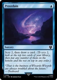 Preordain - Commander: The Lord of the Rings: Tales of Middle-earth - Magic: The Gathering card