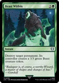 Beast Within - Commander: The Lord of the Rings: Tales of Middle-earth - Magic: The Gathering card