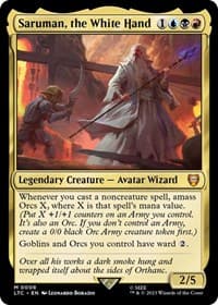 Saruman, the White Hand - Commander: The Lord of the Rings: Tales of Middle-earth - Magic: The Gathering card