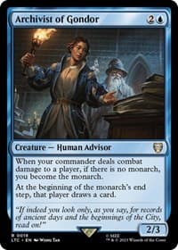 Archivist of Gondor - Commander: The Lord of the Rings: Tales of Middle-earth - Magic: The Gathering card