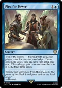 Plea for Power - Commander: The Lord of the Rings: Tales of Middle-earth - Magic: The Gathering card