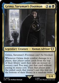 Grima, Saruman's Footman - Commander: The Lord of the Rings: Tales of Middle-earth - Magic: The Gathering card