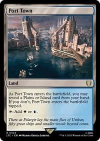 Port Town - Commander: The Lord of the Rings: Tales of Middle-earth - Magic: The Gathering card