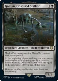 Gollum, Obsessed Stalker - Commander: The Lord of the Rings: Tales of Middle-earth - Magic: The Gathering card