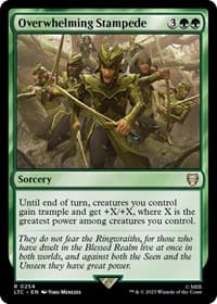 Overwhelming Stampede - Commander: The Lord of the Rings: Tales of Middle-earth - Magic: The Gathering card