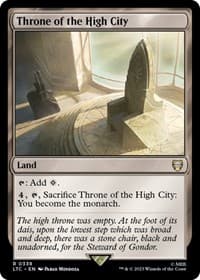 Throne of the High City - Commander: The Lord of the Rings: Tales of Middle-earth - Magic: The Gathering card