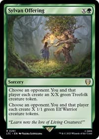 Sylvan Offering - Commander: The Lord of the Rings: Tales of Middle-earth - Magic: The Gathering card