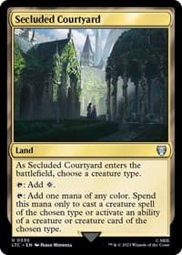 Secluded Courtyard - Commander: The Lord of the Rings: Tales of Middle-earth - Magic: The Gathering card