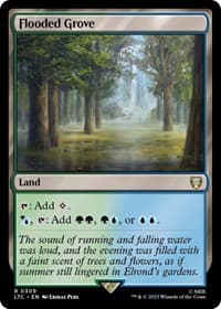 Flooded Grove - Commander: The Lord of the Rings: Tales of Middle-earth - Magic: The Gathering card