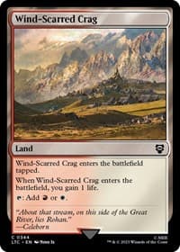 Wind-Scarred Crag - Commander: The Lord of the Rings: Tales of Middle-earth - Magic: The Gathering card