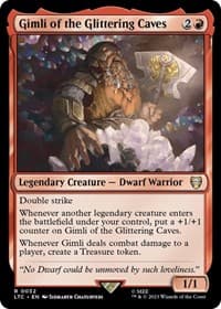 Gimli of the Glittering Caves - Commander: The Lord of the Rings: Tales of Middle-earth - Magic: The Gathering card