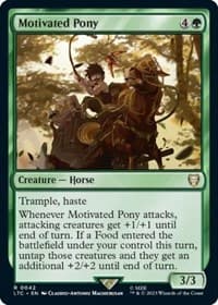 Motivated Pony - Commander: The Lord of the Rings: Tales of Middle-earth - Magic: The Gathering card