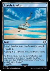 Lonely Sandbar - Commander: The Lord of the Rings: Tales of Middle-earth - Magic: The Gathering card