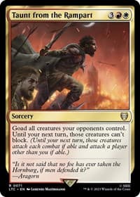 Taunt from the Rampart - Commander: The Lord of the Rings: Tales of Middle-earth - Magic: The Gathering card