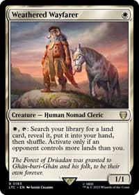 Weathered Wayfarer - Commander: The Lord of the Rings: Tales of Middle-earth - Magic: The Gathering card