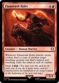 Flamerush Rider - Commander: The Lord of the Rings: Tales of Middle-earth - Magic: The Gathering card