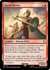 Harsh Mentor - Commander: The Lord of the Rings: Tales of Middle-earth - Magic: The Gathering card