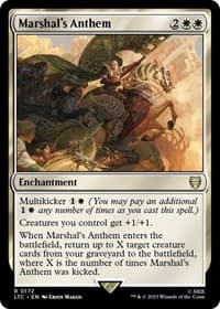 Marshal's Anthem - Commander: The Lord of the Rings: Tales of Middle-earth - Magic: The Gathering card