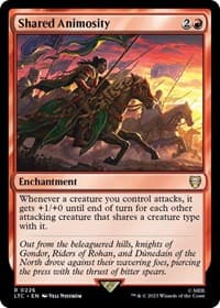 Shared Animosity - Commander: The Lord of the Rings: Tales of Middle-earth - Magic: The Gathering card