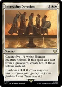 Increasing Devotion - Commander: The Lord of the Rings: Tales of Middle-earth - Magic: The Gathering card