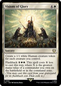 Visions of Glory - Commander: The Lord of the Rings: Tales of Middle-earth - Magic: The Gathering card