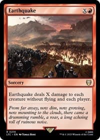 Earthquake - Commander: The Lord of the Rings: Tales of Middle-earth - Magic: The Gathering card