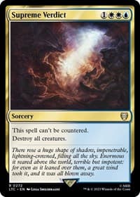 Supreme Verdict - Commander: The Lord of the Rings: Tales of Middle-earth - Magic: The Gathering card