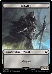 Wraith // Dragon Double-Sided Token - Commander: The Lord of the Rings: Tales of Middle-earth - Magic: The Gathering card