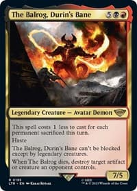 The Balrog, Durin's Bane - Universes Beyond: The Lord of the Rings: Tales of Middle-earth - Magic: The Gathering card
