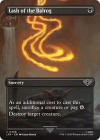 Lash of the Balrog (Borderless) - Universes Beyond: The Lord of the Rings: Tales of Middle-earth - Magic: The Gathering card