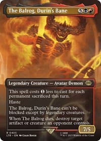 The Balrog, Durin's Bane (Borderless) - Universes Beyond: The Lord of the Rings: Tales of Middle-earth - Magic: The Gathering card