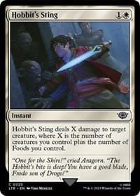 Hobbit's Sting - Universes Beyond: The Lord of the Rings: Tales of Middle-earth - Magic: The Gathering card