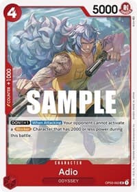 Adio - Pillars of Strength - One Piece Card Game card
